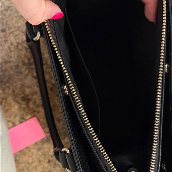 Kate Spade Black Pebbled Satchel - Picture 2 of 6